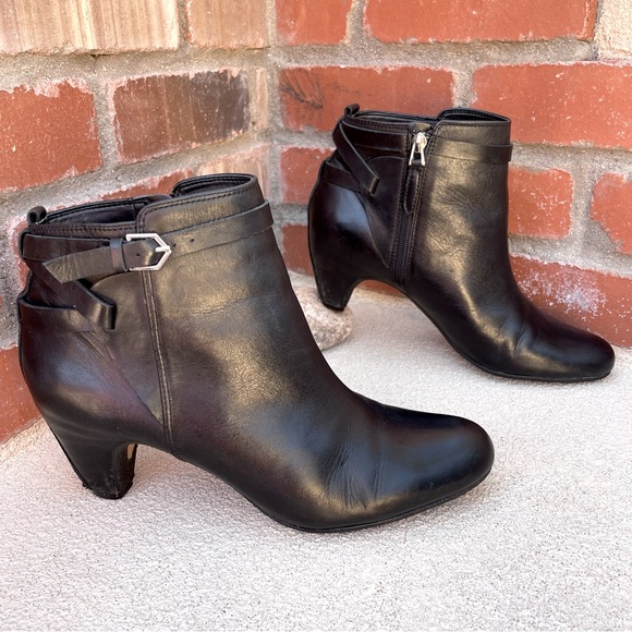 Sam Edelman Maddox Black Leather Ankle Boot | Sz 9.5 - Picture 2 of 9